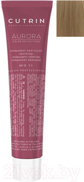 Изображение товара Крем-краска для волос Cutrin Aurora Permanent Hair Color 11.36 (60мл)