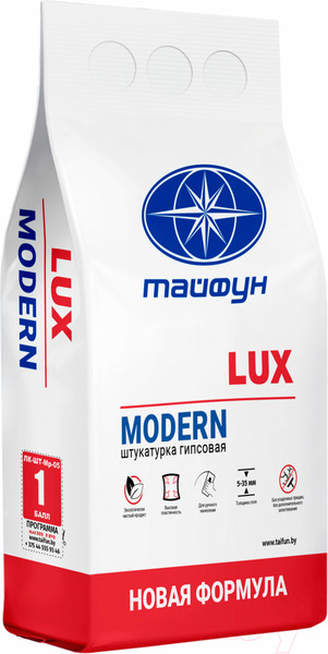 Изображение товара Штукатурка выравнивающая Тайфун Люкс Modern (5кг)