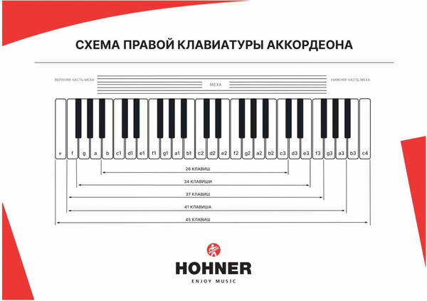 Изображение товара Аккордеон Hohner The New Bravo III 120 / A16831/A16832 (красный)
