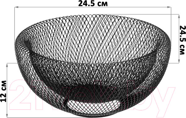 Изображение товара Фруктовница El Casa 240365 (черный)
