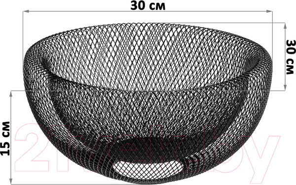 Изображение товара Фруктовница El Casa 240366 (черный)