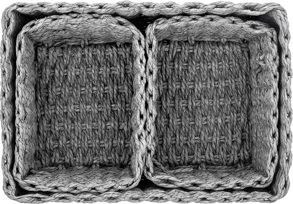 Изображение товара Набор корзин El Casa 240348 (серый)