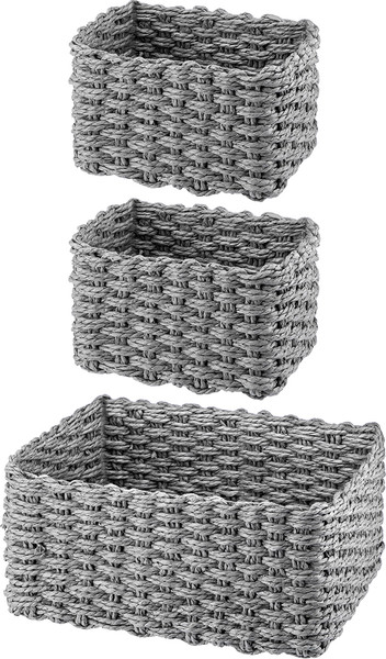 Изображение товара Набор корзин El Casa 240348 (серый)