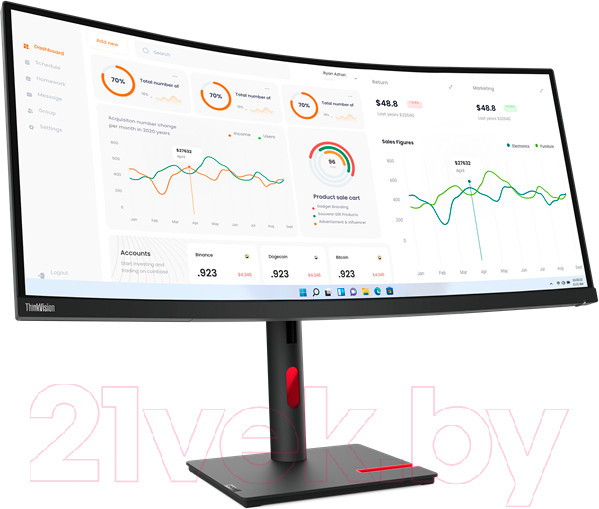 Изображение товара Монитор Lenovo ThinkVision T34w-30 (63D4GAT1EU)