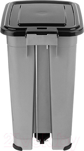 Изображение товара Контейнер для мусора El Casa Слим / 640474 (серый/черный)