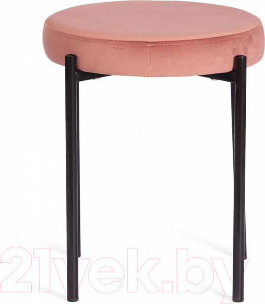 Изображение товара Табурет Tetchair Revo ткань/металл (коралловый Barkhat 15/черный)