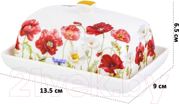 Изображение товара Масленка Elan Gallery Маки / 420449 