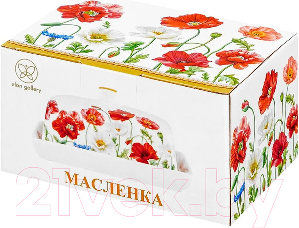 Изображение товара Масленка Elan Gallery Маки / 420449 
