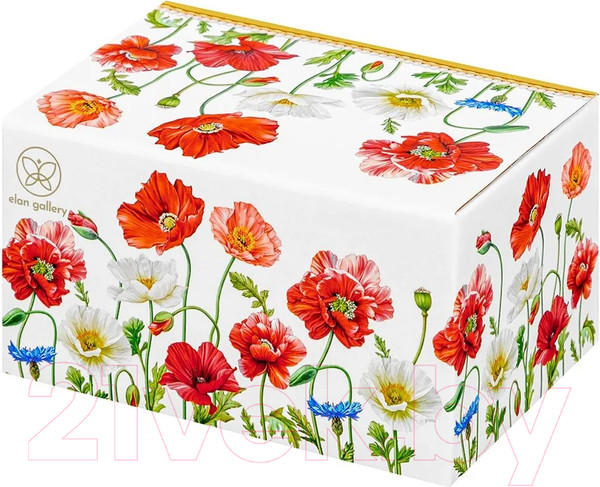 Изображение товара Масленка Elan Gallery Маки / 420449 