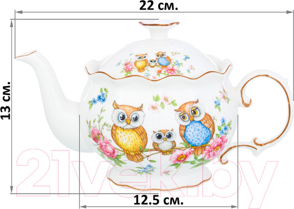 Изображение товара Заварочный чайник Elan Gallery Совушки / 420247
