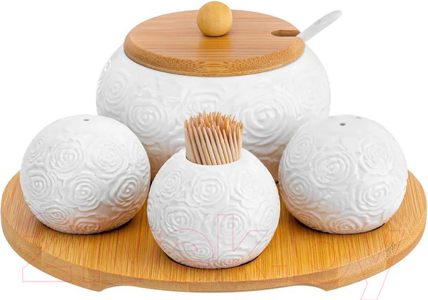 Изображение товара Набор емкостей для хранения Elan Gallery Розы / 540789