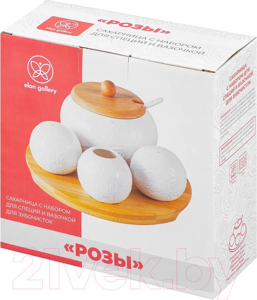 Изображение товара Набор емкостей для хранения Elan Gallery Розы / 540789