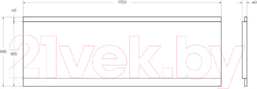 Изображение товара Экран для ванны Cezares ECO-175-SCR-W37