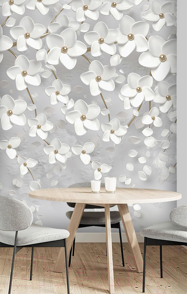 Изображение товара Фотообои листовые Vimala 3D Цветы 2 (270x200)