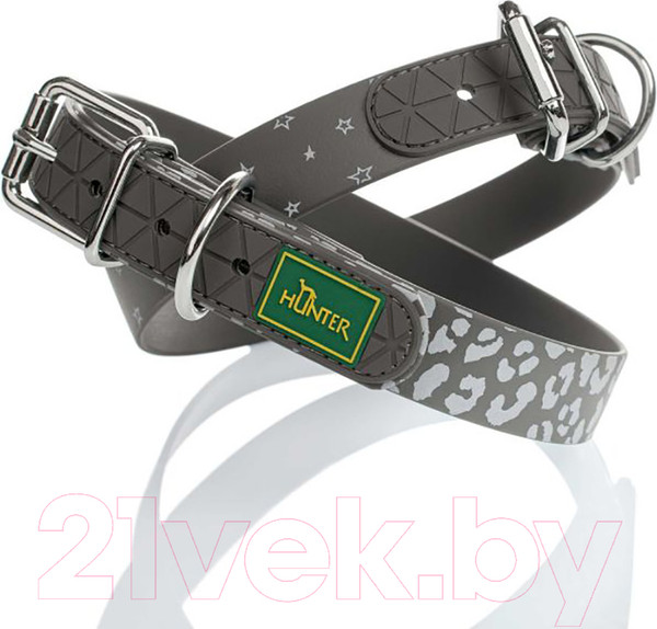 Изображение товара Ошейник HUNTER Collar Convenience Refl / 69128 (45/S-M, серый/звезды)