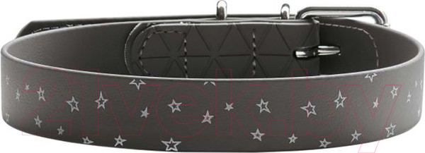Изображение товара Ошейник HUNTER Collar Convenience Refl / 69130 (55/M-L, серый/звезды)