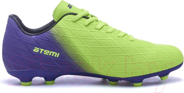 Изображение товара Бутсы футбольные Atemi Msr SBA-005 (ярко-салатовый/фиолетовый, р-р 43)