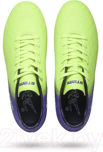 Изображение товара Бутсы футбольные Atemi Msr SBA-005 (ярко-салатовый/фиолетовый, р-р 41)