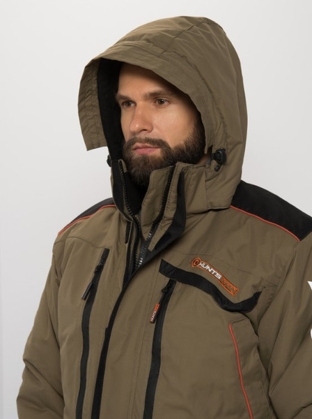 Изображение товара Костюм для охоты и рыбалки Huntsman Siberia / 6770 (р-р 68-70/182-188, хаки/черный)