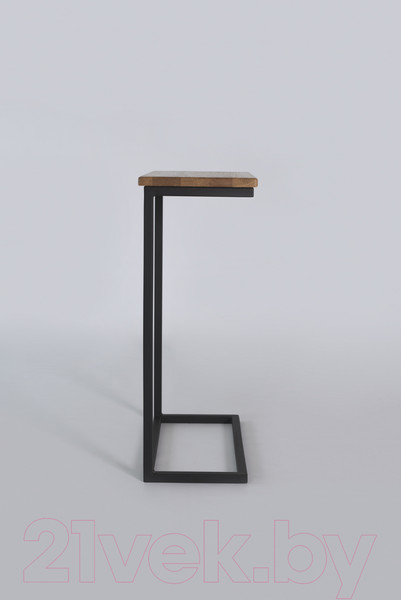 Изображение товара Приставной столик Stal-Massiv Goose (черный/дуб натуральный)