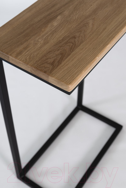 Изображение товара Приставной столик Stal-Massiv Goose (черный/дуб натуральный)