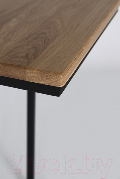 Изображение товара Приставной столик Stal-Massiv Goose (черный/дуб натуральный)