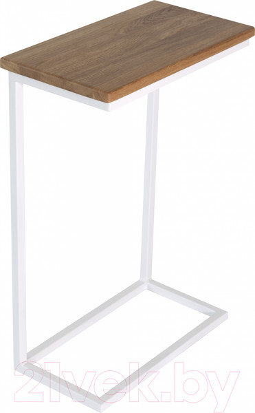 Изображение товара Приставной столик Stal-Massiv Goose (белый/дуб натуральный)