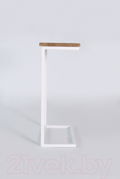 Изображение товара Приставной столик Stal-Massiv Goose (белый/дуб натуральный)