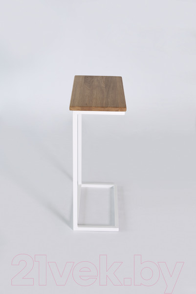 Изображение товара Приставной столик Stal-Massiv Goose (белый/дуб натуральный)