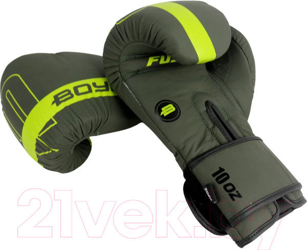 Изображение товара Боксерские перчатки BoyBo Fusion BG-092 (10oz, серо-зеленый)
