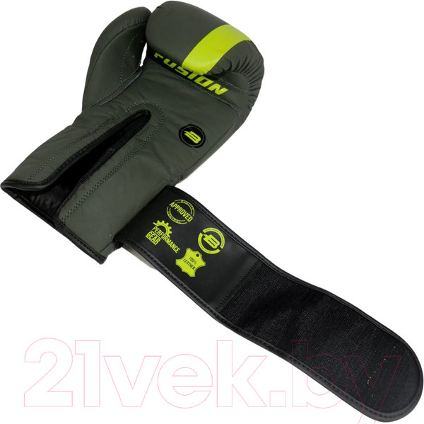 Изображение товара Боксерские перчатки BoyBo Fusion BG-092 (10oz, серо-зеленый)