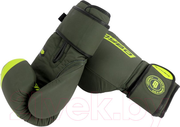Изображение товара Боксерские перчатки BoyBo Fusion BG-092 (12oz, серо-зеленый)