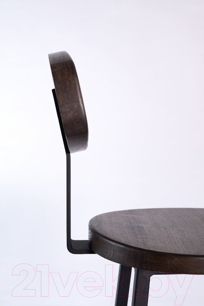 Изображение товара Стул барный Stal-Massiv SMH-S78 со спинкой (дуб мореный/черный)