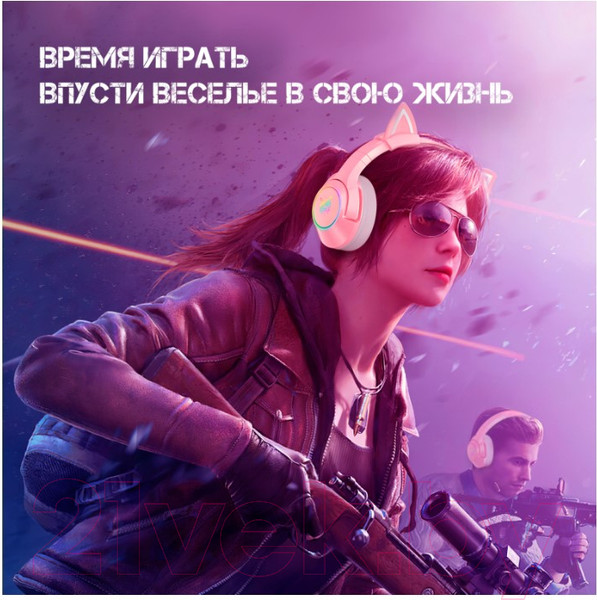Изображение товара Наушники детские Onikuma K9-7.1 Pink Cat