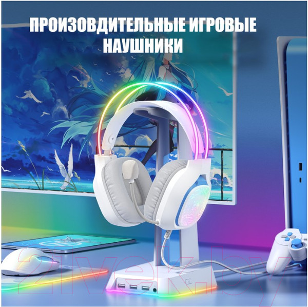 Изображение товара Наушники-гарнитура Onikuma X22 White Phantom