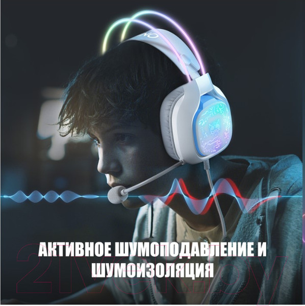 Изображение товара Наушники-гарнитура Onikuma X22 White Phantom