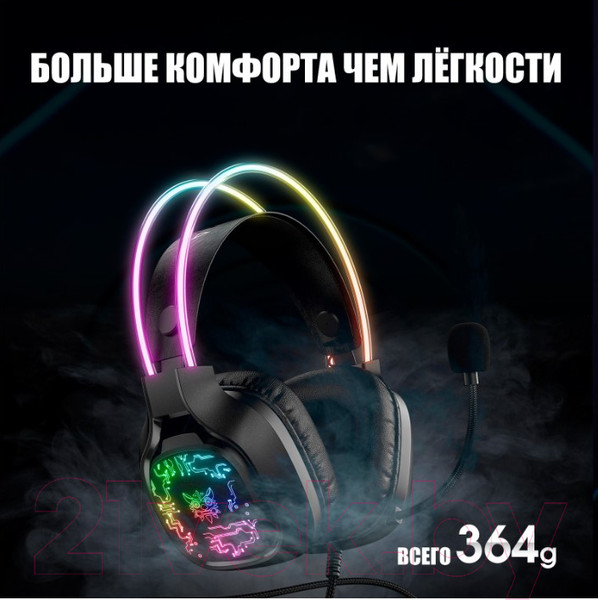 Изображение товара Наушники-гарнитура Onikuma X22 Black Phantom