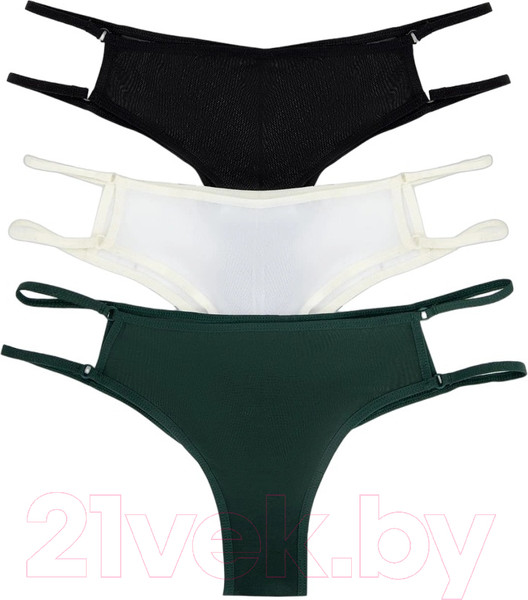 Изображение товара Комплект женских трусов Mark Formelle 412438-3 (р.94, сумрачно-белый)