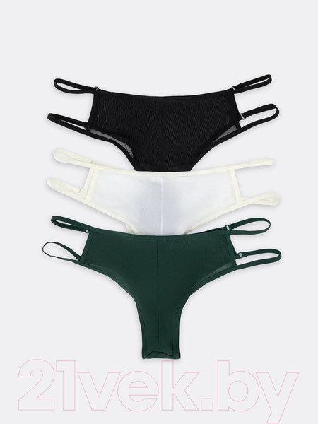 Изображение товара Комплект женских трусов Mark Formelle 412438-3 (р.94, сумрачно-белый)
