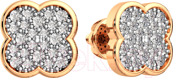 Изображение товара Серьги из розового золота ZORKA 3D00425.14K.R.ZZ (с бриллиантами)