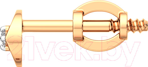 Изображение товара Серьги из розового золота ZORKA 3D00295.14K.R (с бриллиантами)