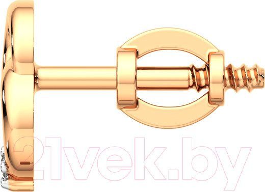 Изображение товара Серьги из розового золота ZORKA 3D00279.14K.R (с бриллиантами)