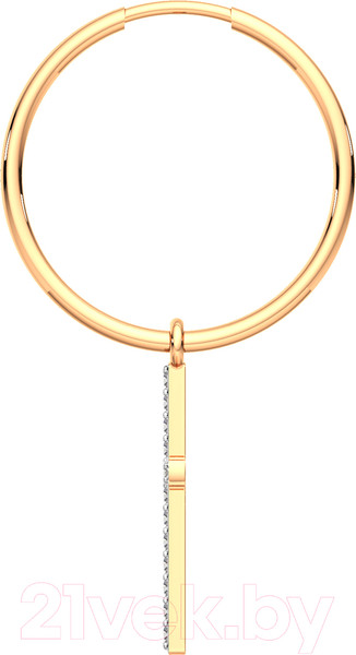 Изображение товара Серьги из розового золота ZORKA 391018.14K.R (с фианитами)