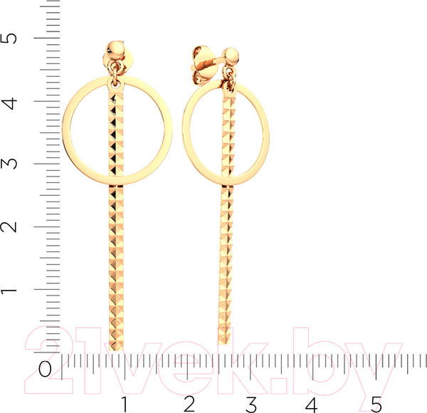 Изображение товара Серьги из розового золота ZORKA 3900130.14K.R.ZZ
