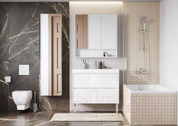 Изображение товара Тумба с умывальником Акватон Сканди 90 (1A2519K0SD010)