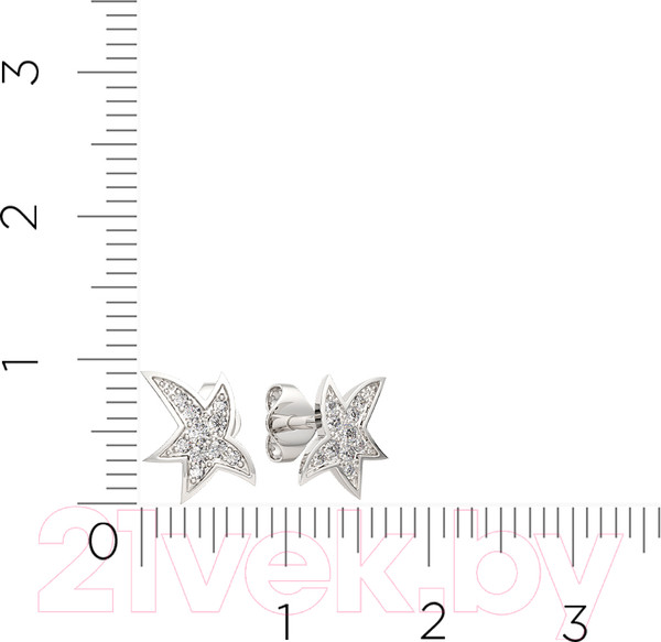 Изображение товара Серьги из серебра ZORKA 0310093 (с фианитами)