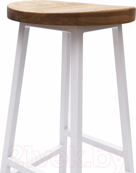Изображение товара Табурет барный Stal-Massiv SMH-65 (дуб натуральный/белый)