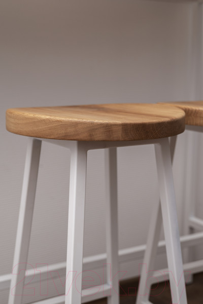 Изображение товара Табурет барный Stal-Massiv SMH-65 (дуб натуральный/белый)