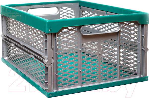 Изображение товара Ящик для хранения Чипполино 475х340х230мм (зеленый/серый)