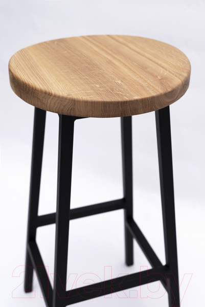 Изображение товара Табурет барный Stal-Massiv SMH-65 (дуб натуральный/черный)